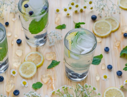 SarahsKrisenherd-FoodBlog-Rezept-Cold-Brew-Ice-Tea-Lemon-Blueberry-Mint